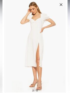 Alexia Admor - Gracie Sweetheart Slit Midi Dress